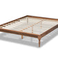 Baxton Studio Romy Vintage French Inspired Ash Wanut Finished Full Size Wood Bed Frame | Beds | Modishstore - 4