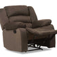 baxton studio hollace modern and contemporary taupe microsuede 1 seater recliner | Modish Furniture Store-6