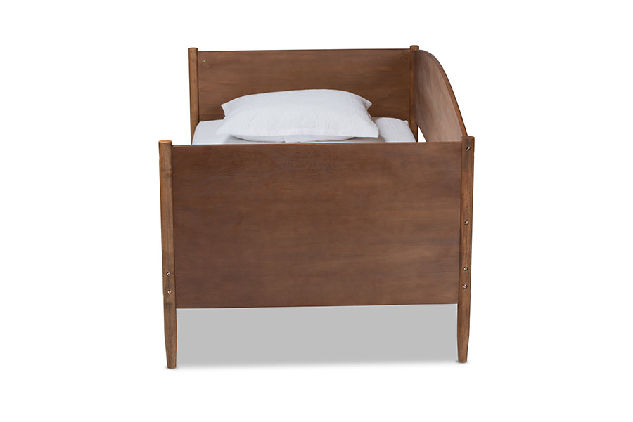 baxton studio veles mid century modern ash walnut finished wood full size daybed | Modish Furniture Store-3
