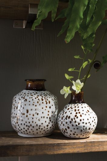 Iman Vase Set Of 2 By Accent Decor | Vases | Modishstore - 2