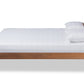 Baxton Studio Leanora Mid-Century Modern Ash Wanut Finished King Size Wood Platform Bed | Beds | Modishstore - 3