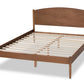 Baxton Studio Leanora Mid-Century Modern Ash Wanut Finished King Size Wood Platform Bed | Beds | Modishstore - 7