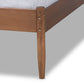 Baxton Studio Leanora Mid-Century Modern Ash Wanut Finished King Size Wood Platform Bed | Beds | Modishstore - 4