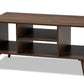 baxton studio linas mid century modern walnut finished coffee table | Modish Furniture Store-2