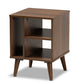 baxton studio sami mid century modern walnut finished wood end table | Modish Furniture Store-2
