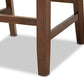 Baxton Studio Lenoir Modern Grey Fabric Wood 2-Piece Counter Height Pub Chair Set | Counter Stools | Modishstore - 2