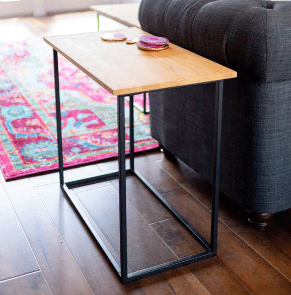 Pietra™ Side Table (Rectangle: Brass Patina) By Texture Designideas | Side Tables | Modishstore-2
