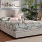 Baxton Studio Larese Beige Fabric Upholstered 2-Drawer Queen Size Platform Storage Bed | Modishstore | Beds