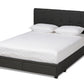 baxton studio netti dark grey fabric upholstered 2 drawer queen size platform storage bed | Modish Furniture Store-2