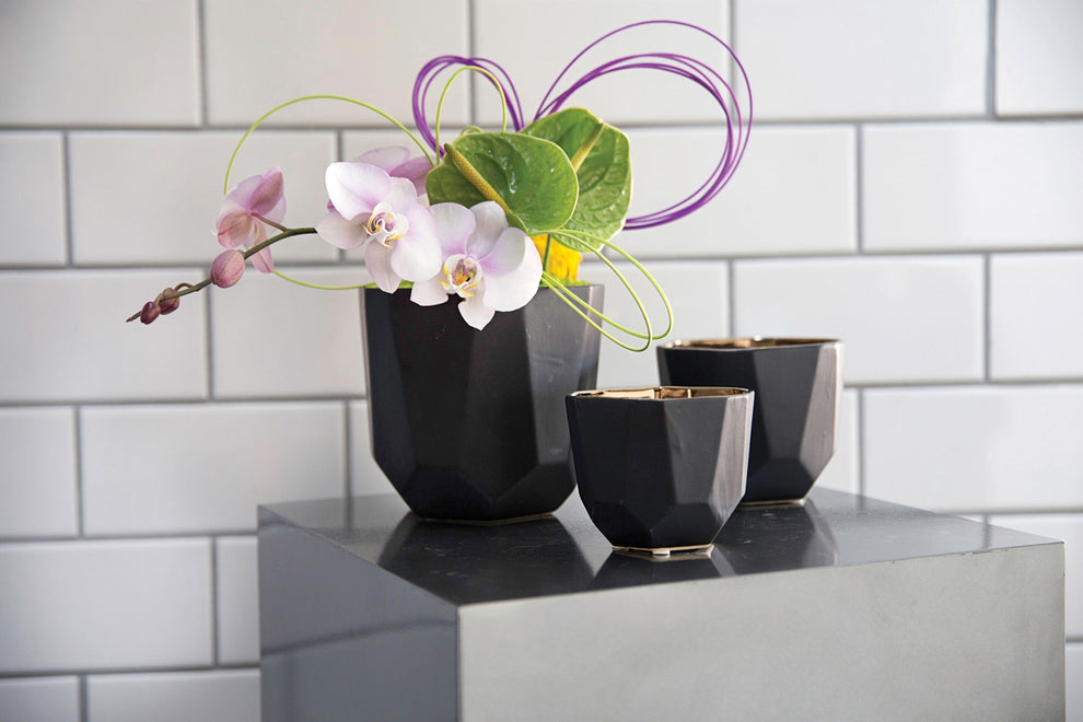 Benito Pot Set Of 6 By Accent Decor | Planters, Troughs & Cachepots | Modishstore - 1