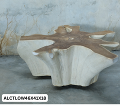 Antique Teak Thick Slab Coffee Table- 2 Variants- by Artisan Living