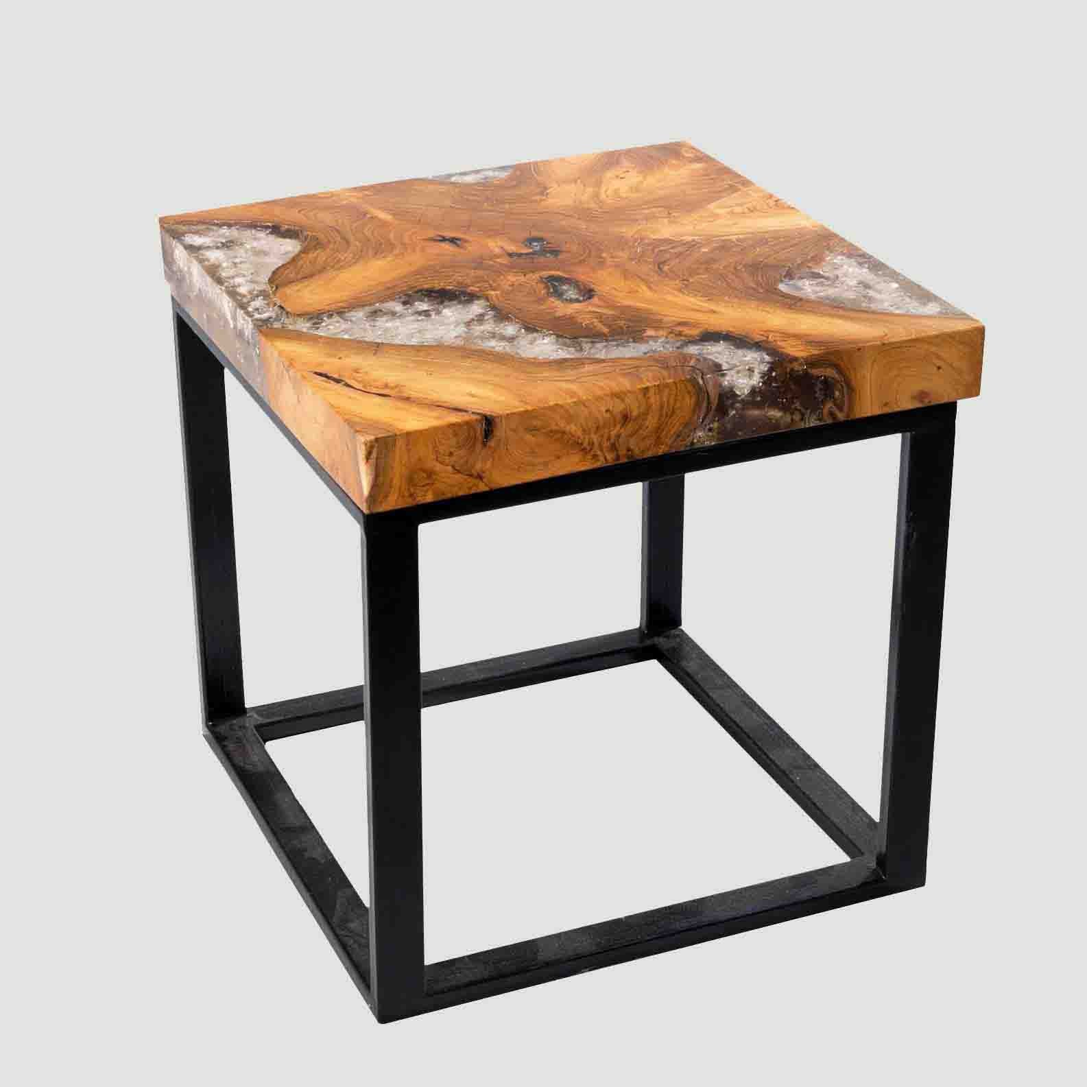Teak Root and Resin Side Table CR-2021 by All Furniture | Resin Side Tables | Modishstore - 7
