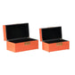 A&B Home Orange Decorative Boxes Set of 2 | Decorative Boxes | 44574-ORAN-DS | Modishstore - 3 - 3