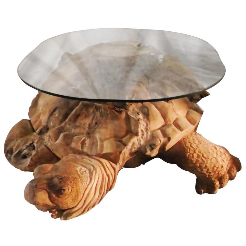 A&B Home Teak Wood Turtle Table | Side Tables | Modishstore