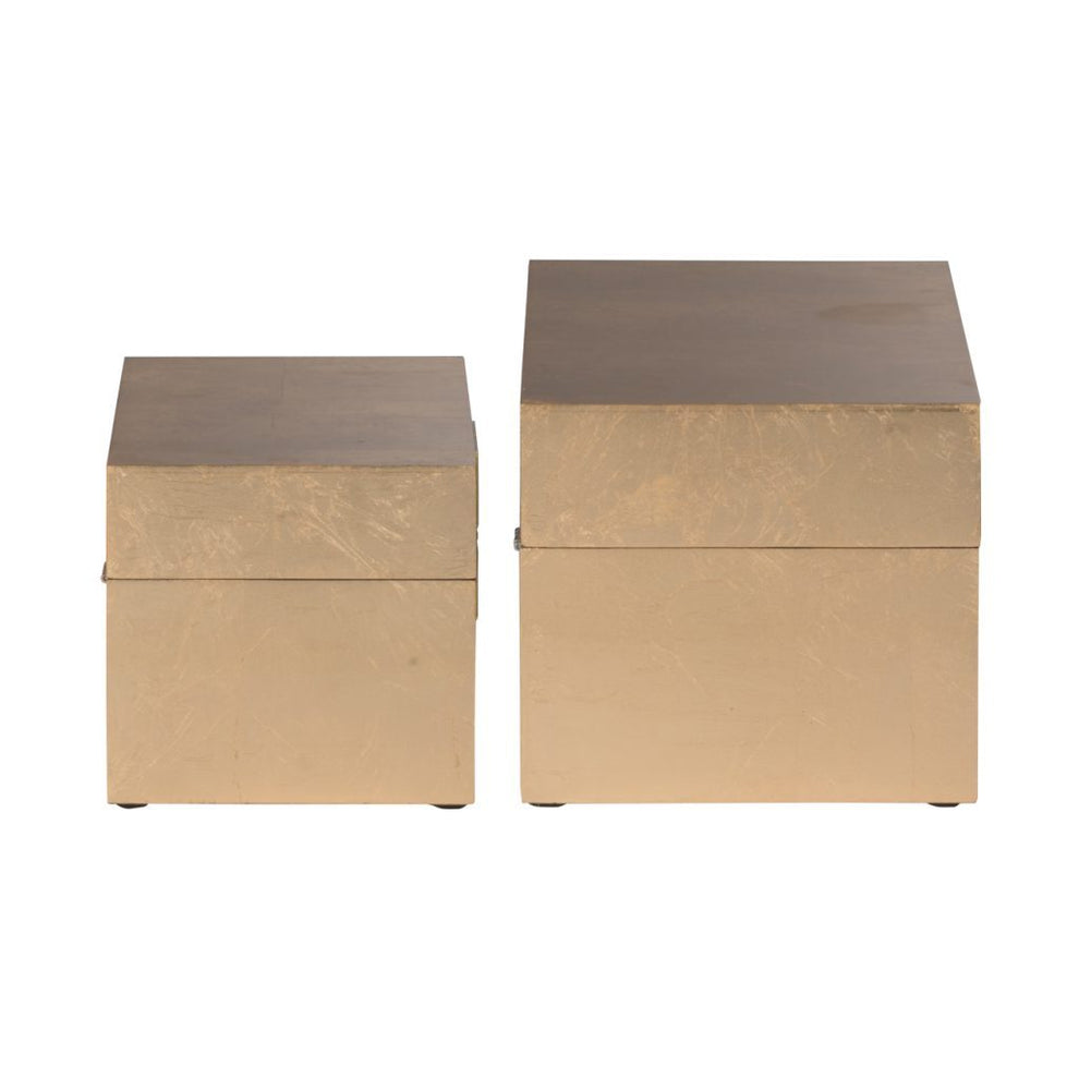 A&B Home Two Blue/Gold Decorative Boxes | Modishstore | 44574-BLUE-DS - 7 - 6