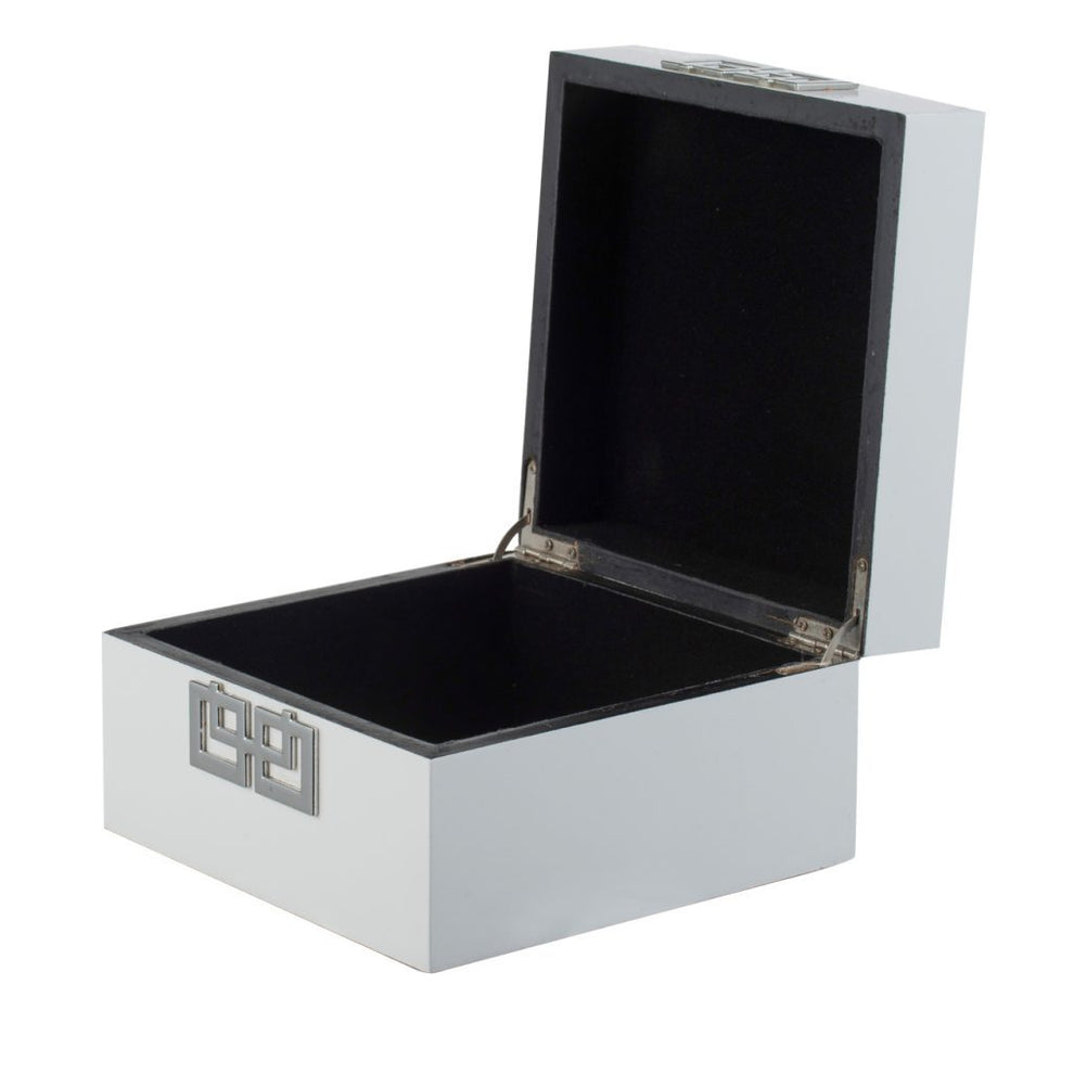 A&B Home White and Black Decorative Boxes Set of 2 | Decorative Boxes | 44583-DS | Modishstore - 2 - 2