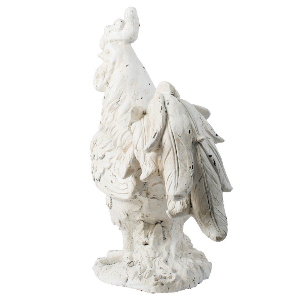 A&B Home White Rooster Figurine | Modishstore | Animals & Pets | D77064-4 - 3