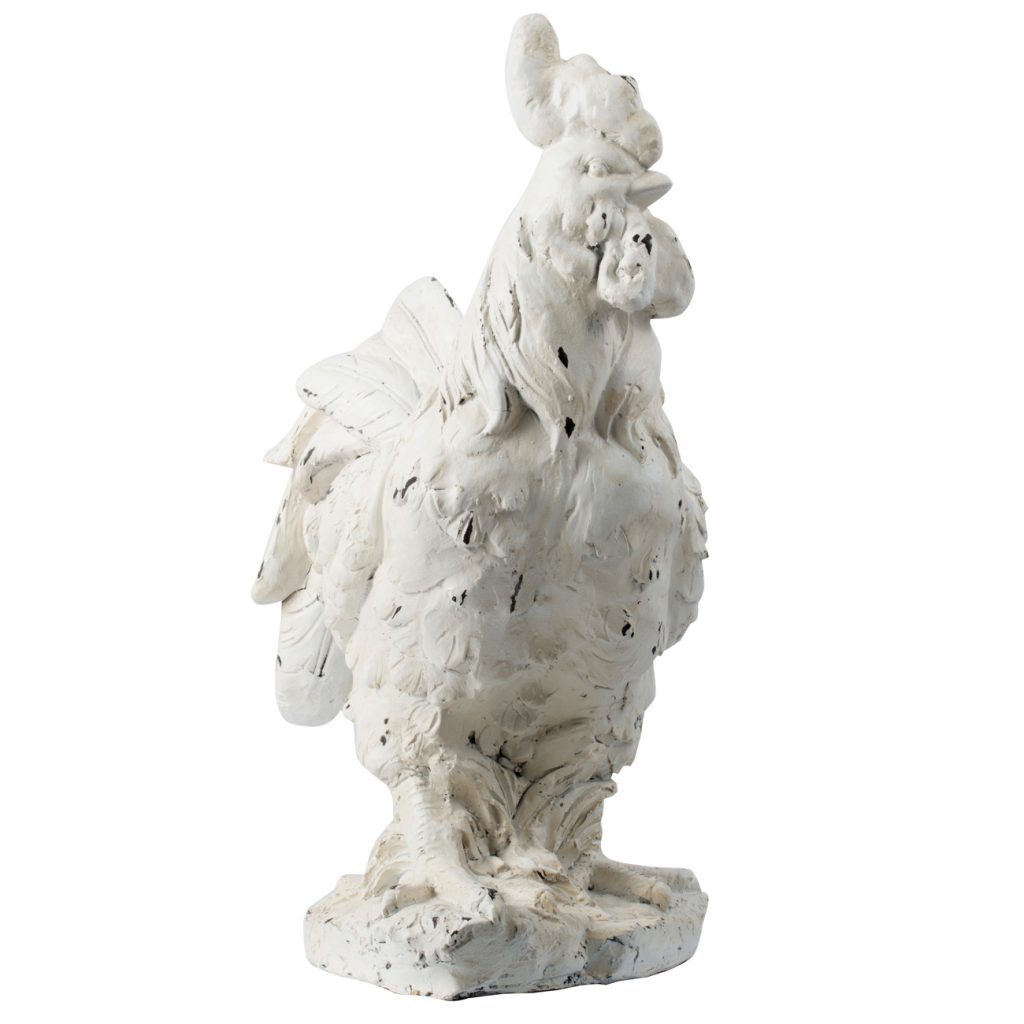 A&B Home White Rooster Figurine | Modishstore | Animals & Pets | D77064-6 - 4