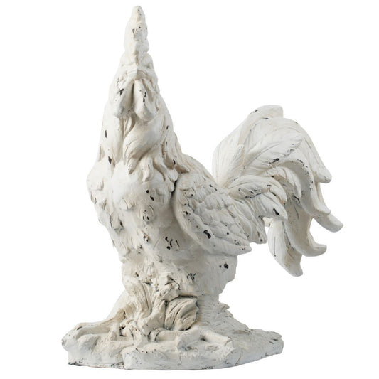 A&B Home White Rooster Figurine | Animals & Pets | Modishstore