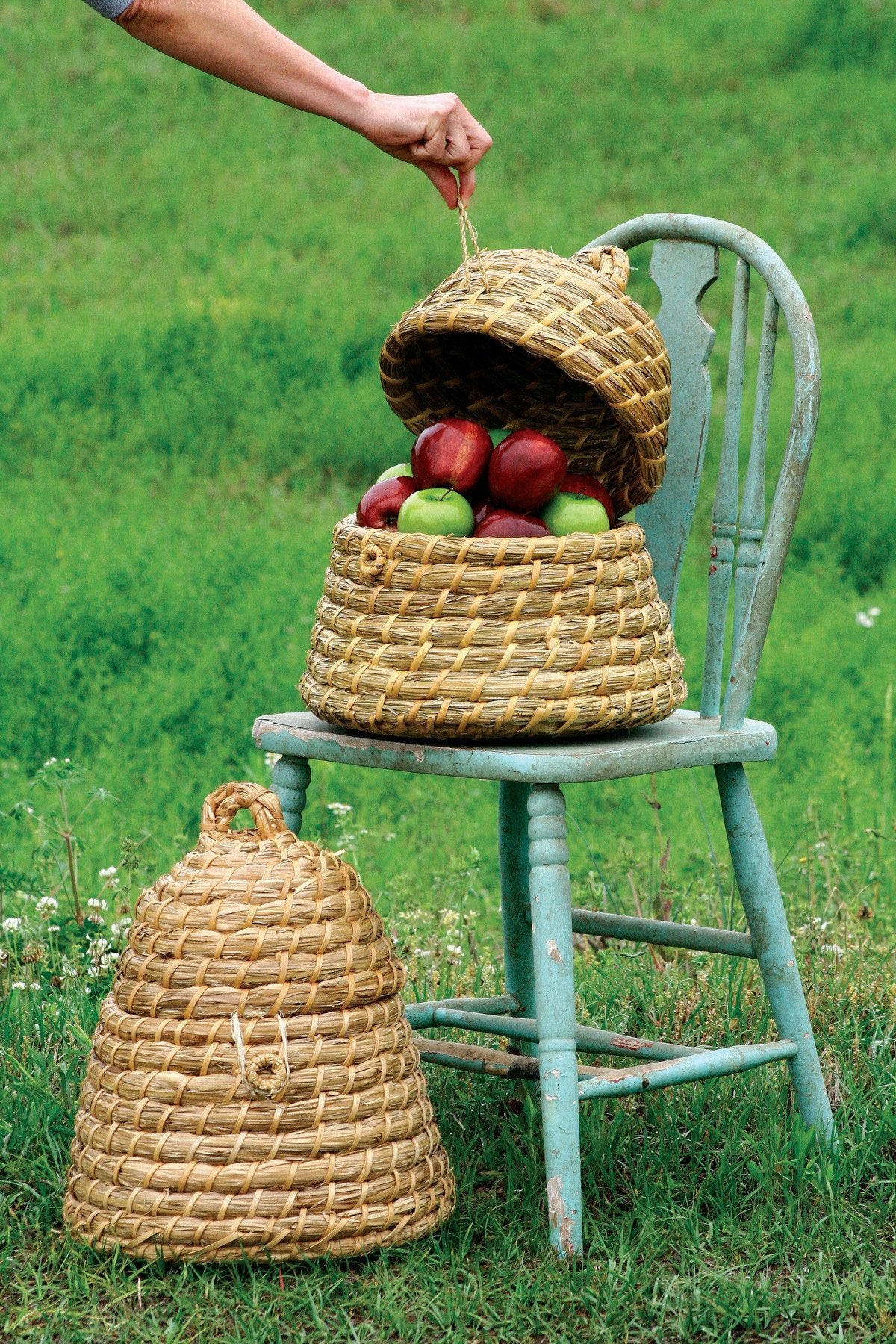 Kalalou Bee Skep Basket - Set Of 2 | Modishstore | Bins, Baskets & Buckets