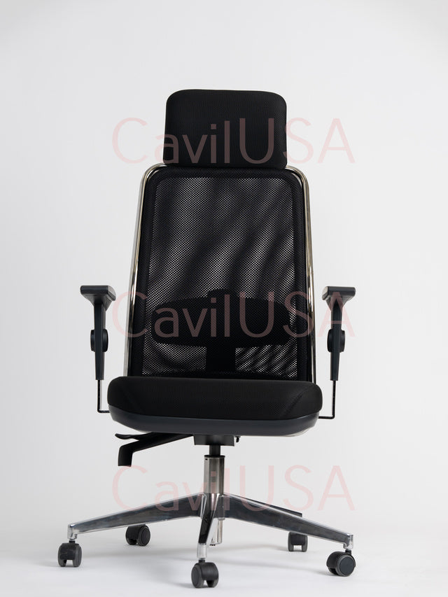 Newnet Chair With Headrest By CavilUSA | Office Chairs |  Modishstore  - 4