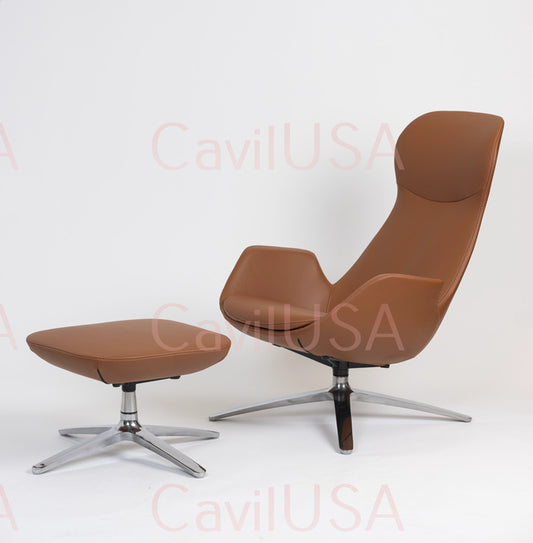 Solo Lounge Chair and Ottoman By CavilUSA | Lounge Chairs |  Modishstore 