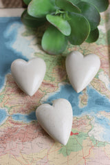 Kalalou Hand Carved Stone Hearts - Set Of 6