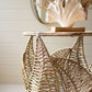 Fern Detail Seagrass Side Table By Kalalou-2