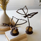 Set Of Two Sister Clara Butterflies On Caged Rock Base By Kalalou | Sculptures | Modishstore