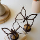 Set Of Two Sister Clara Butterflies On Caged Rock Base By Kalalou | Sculptures | Modishstore - 3