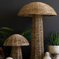 Set Of Two Woven Seagrass Mushrooms By Kalalou | Sculptures | Modishstore - 6