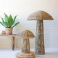 Set Of Two Woven Seagrass Mushrooms By Kalalou | Sculptures | Modishstore - 3