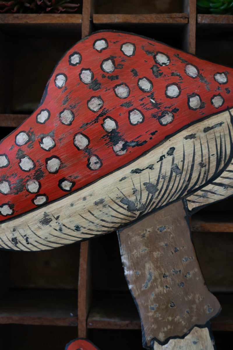 Hand Hammered Metal Mushroom By Kalalou | Sculptures | Modishstore - 2