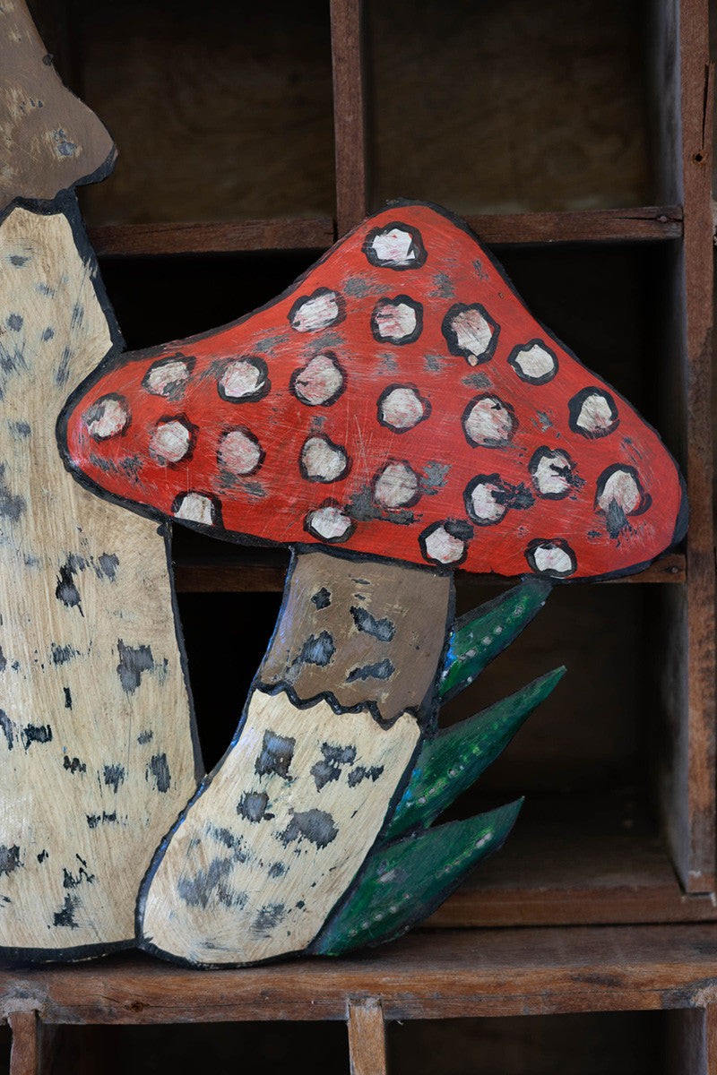 Hand Hammered Metal Mushroom By Kalalou | Sculptures | Modishstore - 4