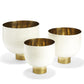 Dec. White Bowls W/Gold Base Set Of 6 By Tozai Home | Decorative Bowls | Modishstore - 3
