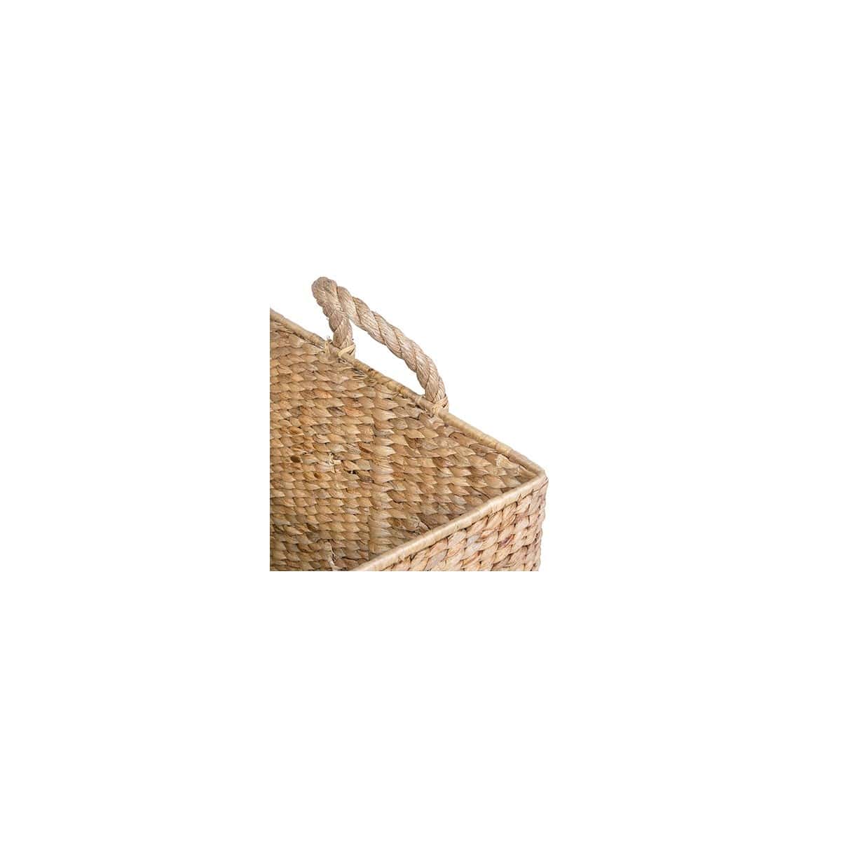 Tyler Waterhyacinth Basket - set of 2 by Jeffan | Bins, Baskets & Buckets | Modishstore - 3