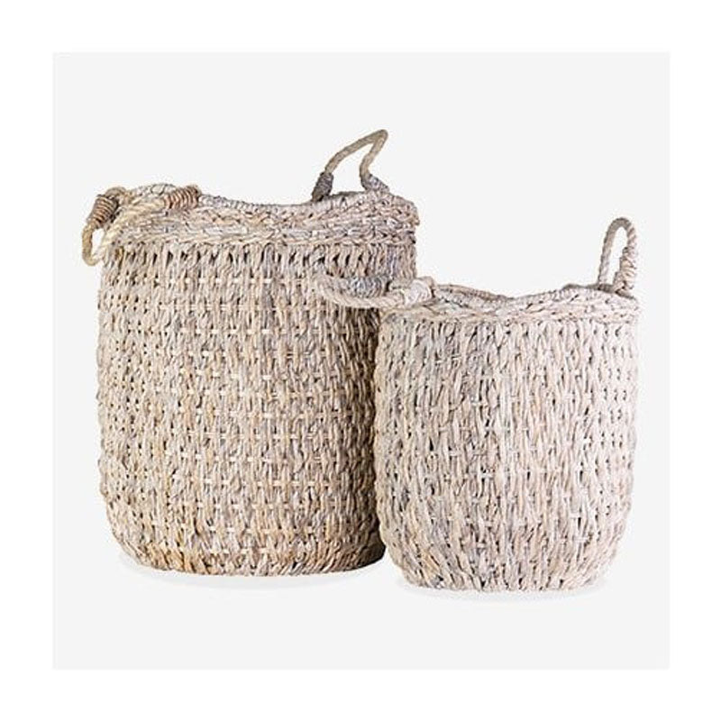 Avalone Oversize Seagrass Basket - Set of 2 by Jeffan | Bins, Baskets & Buckets | Modishstore