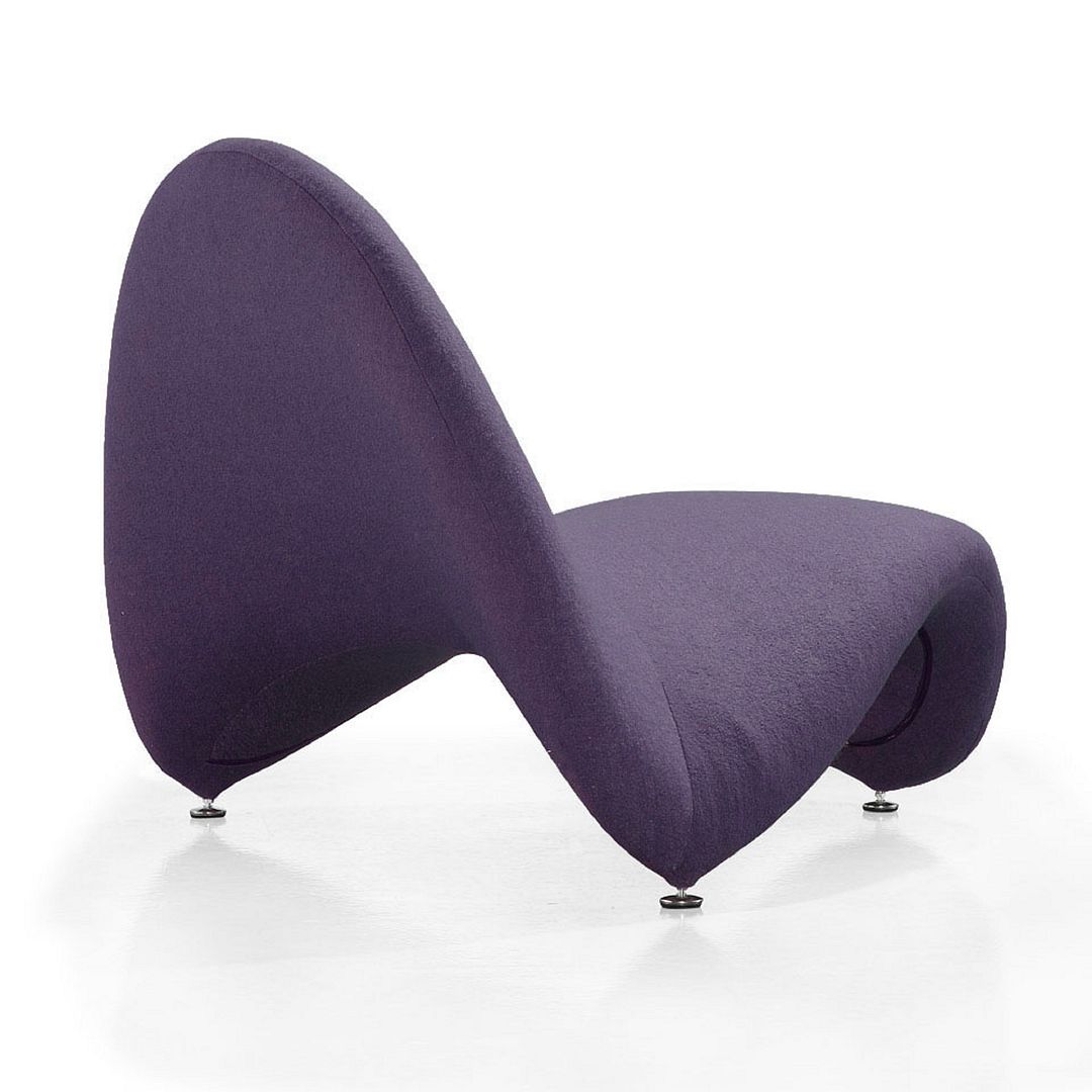 Manhattan Comfort MoMa Purple Wool Blend Accent Chair | Accent Chairs | Modishstore-4