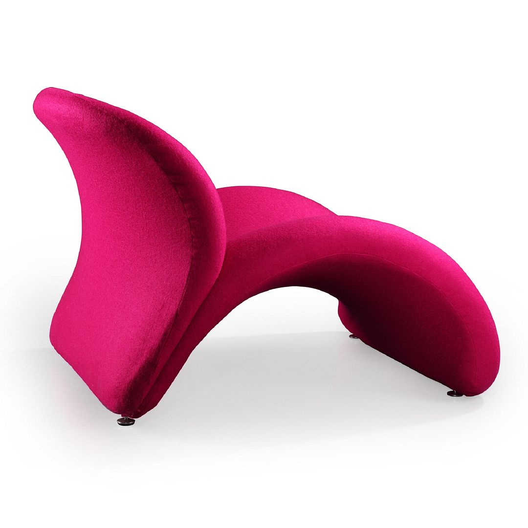 Manhattan Comfort Rosebud Fuchsia Wool Blend Accent Chair | Accent Chairs | Modishstore-5