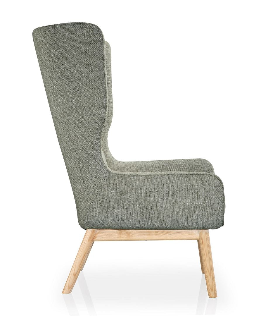 Manhattan Comfort Sampson Graphite and Natural Twill Accent Chair | Accent Chairs | Modishstore-4