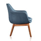 Manhattan Comfort Cronkite Blue and Walnut Twill Accent Chair | Accent Chairs | Modishstore-7