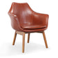 Manhattan Comfort Cronkite Blue and Walnut Twill Accent Chair | Accent Chairs | Modishstore-4