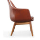 Manhattan Comfort Cronkite Blue and Walnut Twill Accent Chair | Accent Chairs | Modishstore-12