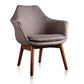Manhattan Comfort Cronkite Blue and Walnut Twill Accent Chair | Accent Chairs | Modishstore-2
