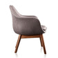 Manhattan Comfort Cronkite Blue and Walnut Twill Accent Chair | Accent Chairs | Modishstore-9