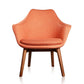 Manhattan Comfort Cronkite Blue and Walnut Twill Accent Chair | Accent Chairs | Modishstore-10
