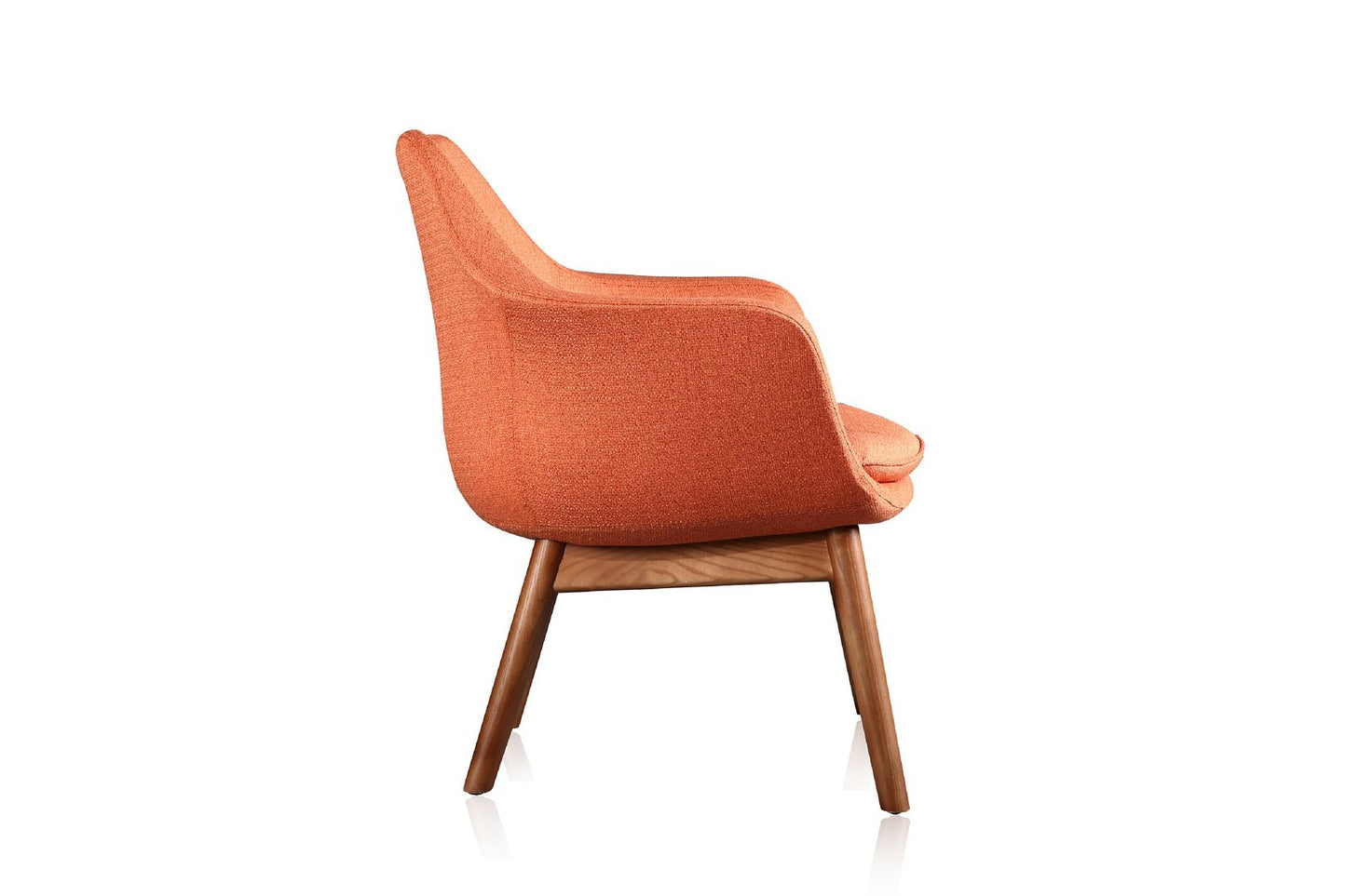 Manhattan Comfort Cronkite Blue and Walnut Twill Accent Chair | Accent Chairs | Modishstore-11