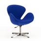 Manhattan Comfort Raspberry Orange and Polished Chrome Wool Blend Adjustable Swivel Chair | Accent Chairs | Modishstore-7