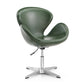Manhattan Comfort Raspberry Orange and Polished Chrome Wool Blend Adjustable Swivel Chair | Accent Chairs | Modishstore-10