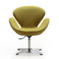Manhattan Comfort Raspberry Orange and Polished Chrome Wool Blend Adjustable Swivel Chair | Accent Chairs | Modishstore-14